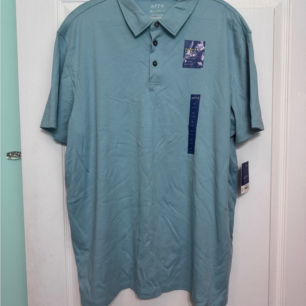 Apt. 9 Men's Teal Polo Shirt